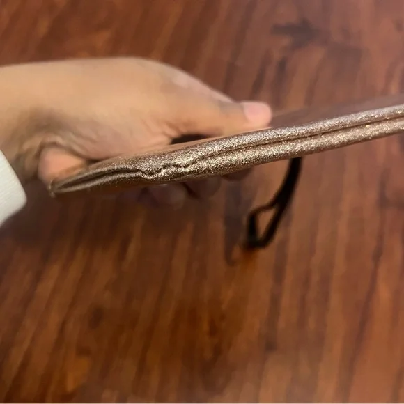 Kate Spade Gold Glitter Wristlet - Picture 3 of 7